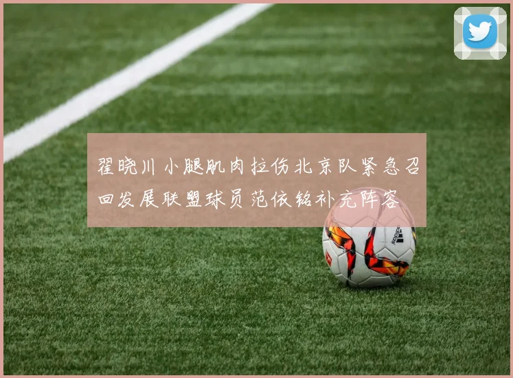 翟晓川小腿肌肉拉伤北京队紧急召回发展联盟球员范依铭补充阵容